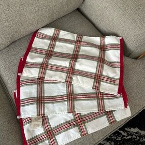 Lenox Christmas Holiday Nouveau Plaid 3pc Finger Tip Xmas